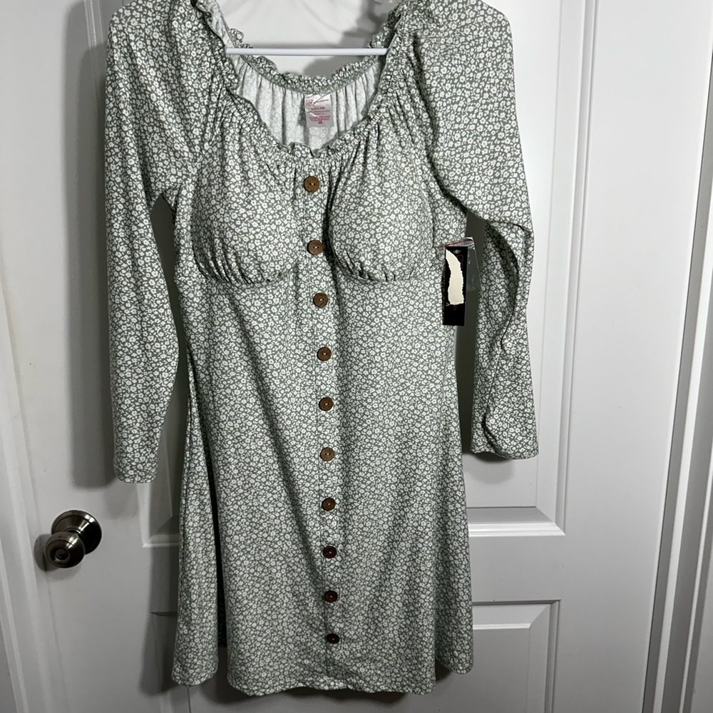 No Boundaries Floral Print  Dress Jr Size 11/13 Large